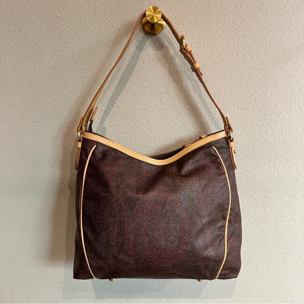 ETRO | Paisley Jacquard leather trimmed shoulder bag - Picture 3 of 13